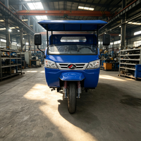 Camion cargo à trois roues diesel, capacité de charge de 3000 kg, 25 CV, démarrage électrique, benne hydraulique, tricycle diesel pour l'Afrique