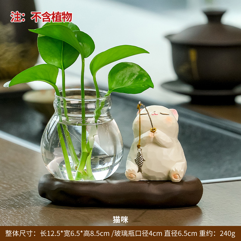 Cat ceramic base