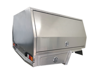 Caja de herramientas de aluminio para camioneta, caja de herramientas personalizada para camioneta de doble cabina y toldo para camioneta pickup