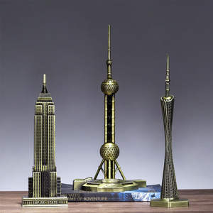 Nordique fer repère bâtiment modèle décor à la maison métal artisanat pour salon entrée bureau décoration - Product Image 4