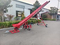 Convoyeur à bande de déchargement de bois de chauffage avec ceinture de 300mm de largeur avec moteur 6.5HP