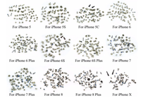Ensemble complet de vis pour iPhone 6 6 plus 6S 6 Plus 7 8 8 plus x xs xs max 11 pro 11 pro max 12 13 Kit complet de vis