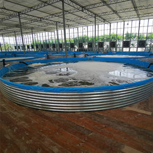 高密度エビ池、高さ0.95メートルの亜鉛メッキ鋼板繁殖池、キャンバス水タンク、新しいタイプの魚池 - Product Image 2