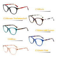 Nouveauté 2025, lunettes de vue pour femmes, monture en acétate fine, œil de chat, monture tendance pour femmes, design fin, lunettes de luxe et tendance, prix bas