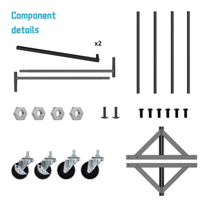 Tùy chỉnh công nghiệp lớp <span class=keywords><strong>Z</strong></span> cơ sở 70 inch thêm quần áo dài giá may mặc, thương mại cấp cán may quần áo giá - Product Image 6