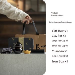 Vente en gros Fortune Gourd Tea Set - 1 <span class=keywords><strong>pot</strong></span> 2 tasses Portable Gongfu Teaware avec Fast Brew - Product Image 6