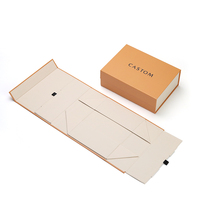 Boîte cadeau magnétique pliable de luxe en une seule pièce avec des matériaux recyclés pour l'emballage de vêtements, de chaussures, de chaussettes, de cosmétiques, de soins de la peau et de parfums