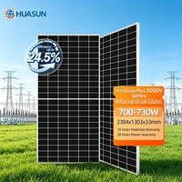 Panneaux solaires monocristallins de type N Huasun Himalaya Plus 2000V Series 720W 725W 730W 740W 750W 760W pour systèmes solaires commerciaux