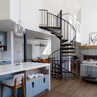 Escalier en colimaçon compact pour petits espaces, ouverture étroite, échelle de grenier, diamètre personnalisé