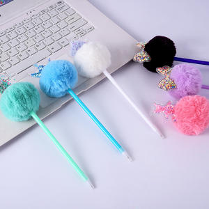 Bonvada Creative Cute Furry Candy Colored Plastic Plush <b>Ballpoint</b> <b>Pen</b> - Product Image 1