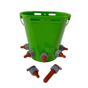 Động Vật Feeders Bò Nhựa Dê Feeders Với Núm Vú, Ngựa Xô Bê Feeder Xô Farming Thiết Bị