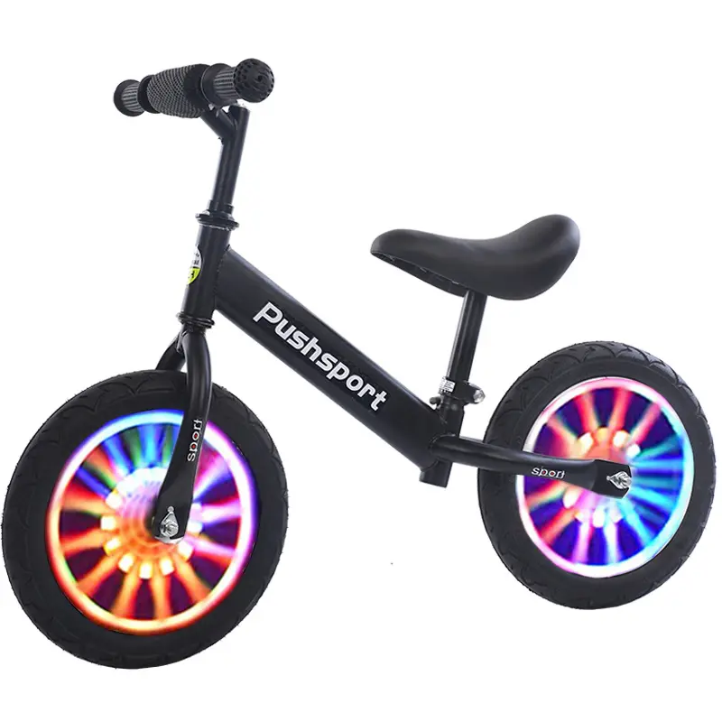 Cheap Chinese factory direct baby balance bike with LED Light for kids