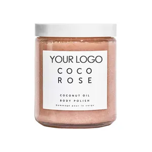 Coco und Kaffee Pink Rose Milch Kokosöl Micro Peeling Shampoo Seife Kopfhaut Schaum Lip White ning Körper Zucker Kokosnuss Peeling