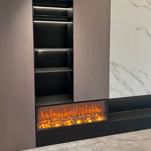 スマートヒート電気暖炉7種類の装飾炎電気暖炉リビングルーム用仮想電気暖炉ヒーター