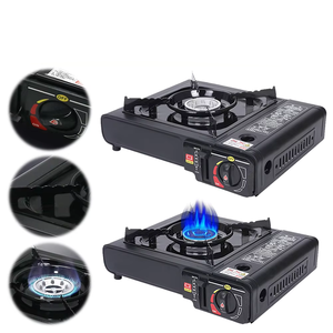 Senderismo Camping Cocina Estufa Hornillo <span class=keywords><strong>Fogon</strong></span> Camping al aire libre portátil ligero de alta calidad seguridad propano butano estufa de Gas - Product Image 1