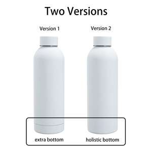 Nouvelle conception de bouteille d'eau de sport de luxe en acier inoxydable de 500 ml et 750 ml avec paille, gourde de sport - Product Image 5