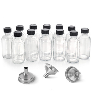 Mini botella de vidrio con tapa para vino Jengibre <span class=keywords><strong>Ale</strong></span> Bebida Jugo Aceite esencial Whisky Shaw Botella 60ml - Product Image 4