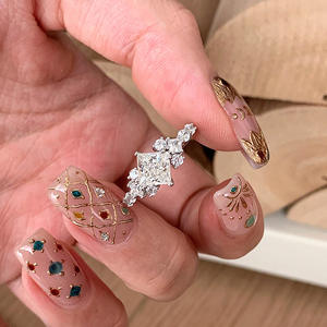 Kesim moissanit yastık alyans Set klasik elmas mossengagement nişan <span class=keywords><strong>Promise</strong></span> yüzükler 925 ayar gümüş - Product Image 3