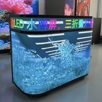Pantalla LED Curva Creativa, Pantalla Digital de Conteo, Video Wall Inteligente con Ruedas, Stand de Exhibición, Mesa de DJ, Publicidad para Exteriores