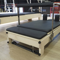 MJD Reformer de Pilates pliable en bois d'érable, durable, écologique, réglable, portable, équipement de gym commercial pour le corps