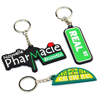 Porte-clés Personnalisés en PVC Souple 2D 3D pour Cadeau d'Affaires, Porte-clés en Caoutchouc Souple avec Votre Logo sur Mesure