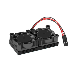 <strong>Raspberry</strong> <strong>Pi</strong> 4 Model B Dual Fan with Heat Sink Ultimate Double Cooling Fans Cooler Optional for <strong>Raspberry</strong> <strong>Pi</strong> <strong>3</strong>/3B+/4B - Product Image 1
