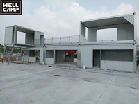 Nuevo Diseño de Tienda Prefabricada Desmontable para Cafetería, Tienda de Conveniencia, Centro Comercial, Casa, Económica, Duradera, de Instalación Rápida