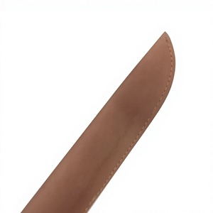 Cuchillos de caza de acero damasco hechos a mano con mango de madera y funda de cuero para uso en camping al aire libre, duraderos y con filo suave. - Product Image 2