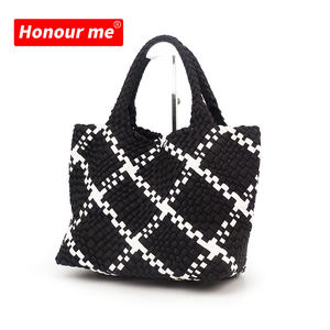 HONOURME氯丁橡胶编织沙滩包手提包妈妈手袋 - Product Image 6