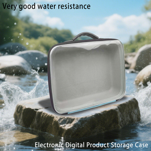 Caja electrónica protectora portátil transparente personalizada, bolsa con cremallera duradera y a prueba de golpes para llevar productos electrónicos - Product Image 2