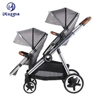 Fabriqué en usine Triple Sécurité Tandem Bébé Landau