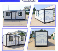 Maisons modulaires en acier préfabriquées, bureaux mobiles pliables pour espaces de travail
