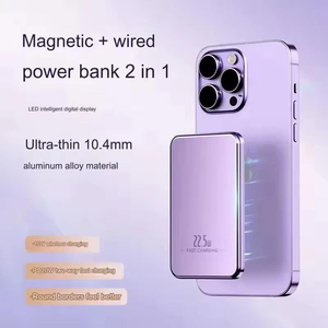 Cargador Portátil Mini de 22.5w y 10000mAh con Carga Rápida y Banco de Carga Magnético Inalámbrico de 15W para Teléfono Móvil - Product Image 3