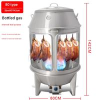 Four commercial de poulet rôti en acier et de canard 80cm 90cm machines de traitement de la viande avec composants de noyau de moteur