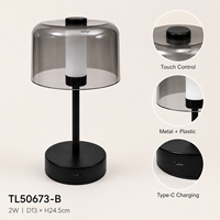 Lampe de table solaire LED moderne pour extérieur, portable, en métal, pour jardin, avec variateur d'intensité et capteur tactile, éclairage d'ambiance pour patio et terrasse