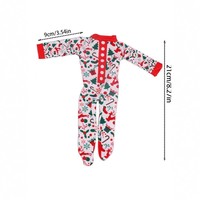 Nouveauté : Poupée elfe de Noël très vendue, vêtements en tissu une pièce, pyjama pour poupée elfe
