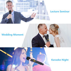 XTUGA A400高品质无线麦克风系统超高频麦克风4通道动态专业2手持d2紧身胸衣麦克风 - Product Image 5