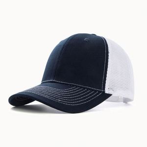 Casquette de baseball respirante en maille de coton pour l'été, casquette de camionneur personnalisée pour hommes, vente en gros - Product Image 2