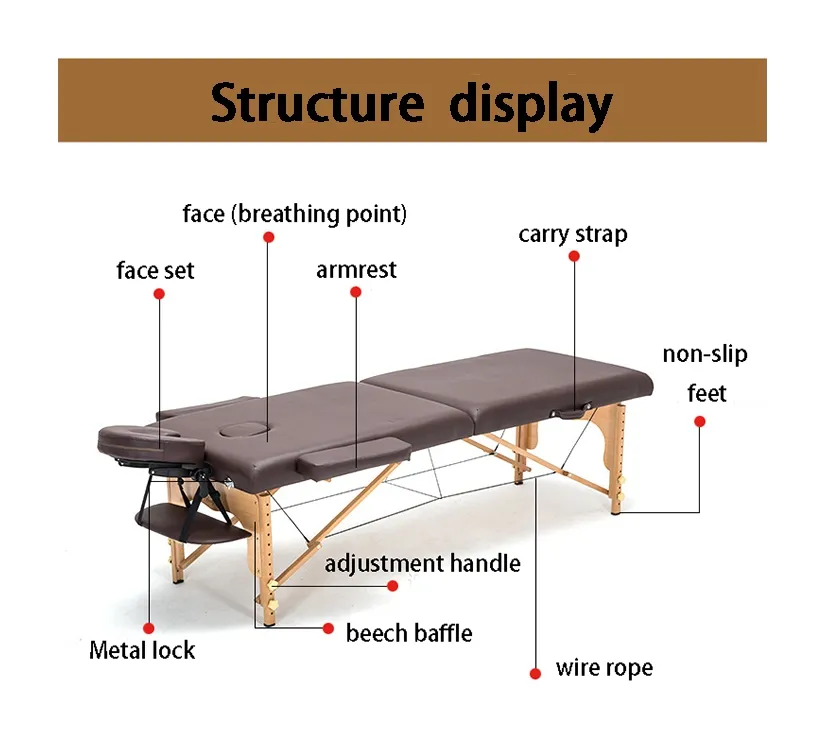 High Quality Wholesale Massage Bed Adjustable Bed Frame With Massage Portable Massage Bed