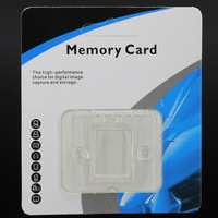 Boîte en plastique portable Ceamere pour cartes mémoire, emballage blister, mini boîte en PP, petite boîte en plastique pour cartes Micro SD avec adaptateur