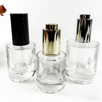 Nouvelle conception de flacons compte-gouttes en verre transparent vides pour soins de la peau cosmétiques, huile essentielle, 50 ml