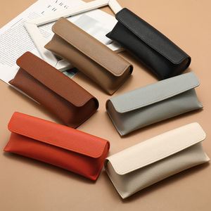 Luxury Eyeglass Holder Reading <b>Glasses</b> Protector Travel PU Leather Sunglasses <b>Case</b> <b>for</b> Men and Women - Product Image 3