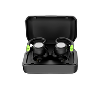 Earphone Bluetooth 5.3 OEM Wireless dengan Pengait Telinga, Layar LED, Suara Stereo Hi-Fi, TWS Earbuds untuk Olahraga dan Penggunaan Sehari-hari, Headset Bluetooth