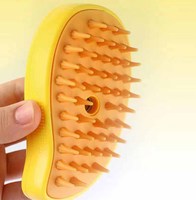 Usine sec humide chat vapeur brosse Silicone outil de Massage brosses pour animaux de compagnie auto-nettoyant chat vapeur brosse