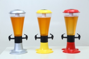 Dispensador de torre de cerveza 3L enfriador de cerveza Torre dispensador de bebidas con luces LED y tubo de hielo extraíble, perfecto para fiesta - Product Image 4