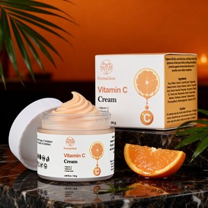 Crème <span class=keywords><strong>Visage</strong></span> Éclaircissante et Hydratante à la Vitamine C Fermentée, Acide Ferulique et Vitamine E, Antioxydante, Réparatrice Anti-Taches Brunes, Raffermissante et Éclatante - Product Image 4