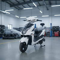 Moto électrique pour adultes KM-6 God of War 1000w haute vitesse, batterie au plomb-acide 60V20Ah, 55 km/h, scooter électrique longue portée