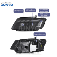 Système d'éclairage automobile Junyo, phare LED pour Audi Q5 2008-2018, mise à niveau vers des projecteurs LED de style RS, feux de jour