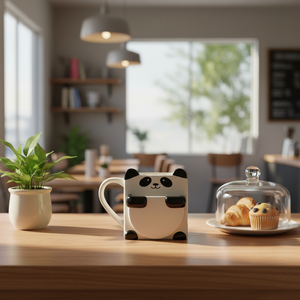 Cute Panda <strong>Hug</strong> Ceramic Coffee <strong>Mug</strong> with Cookie/Biscuit Pocket Custom Design ODM Business Gift - Product Image 2