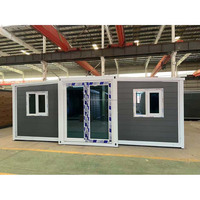 Maison modulaire extensible à double aile de 20 pieds pour la vie en plein air